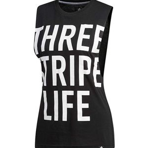 Adidas Three Stripe Life Tank - Size M